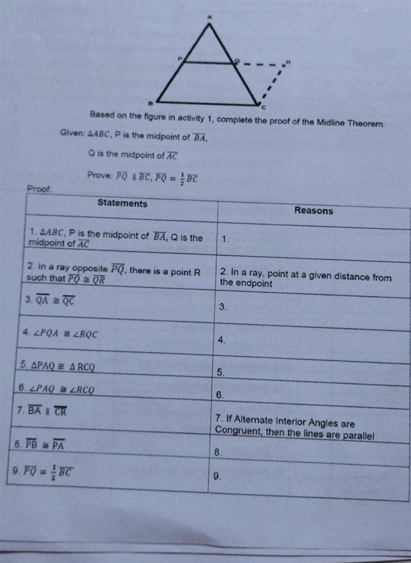 Complete the proof of middle thereom​-example-1