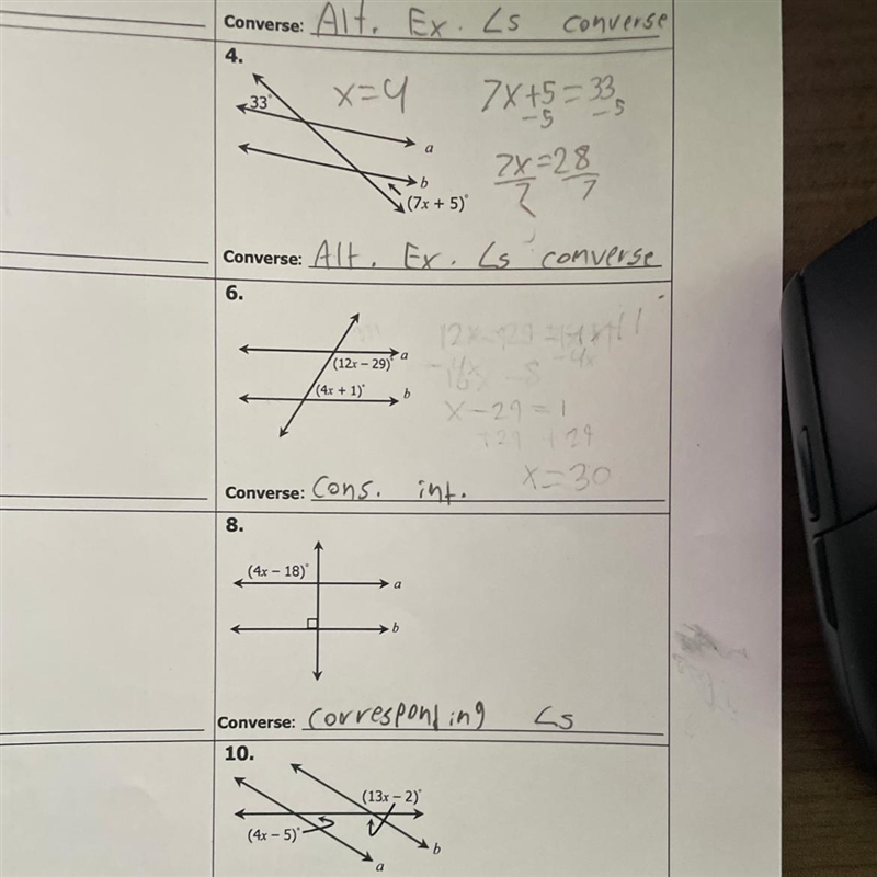 Find the value of x that will make A parallel to B 6 8 and 10-example-1