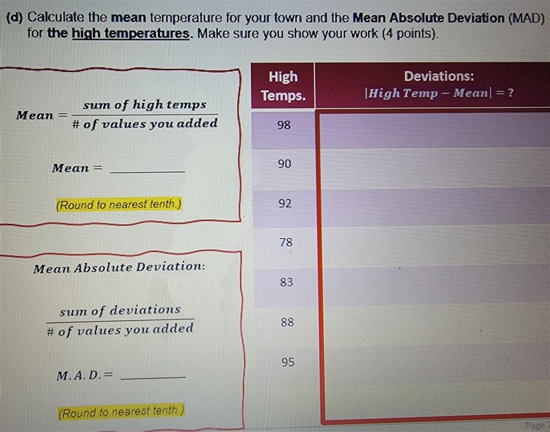 On the high attempts the picture was cut off and the last one is 98 in the picture-example-1