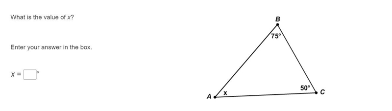 What is the value of x? (See attached image for details.) Enter your answer in the-example-1