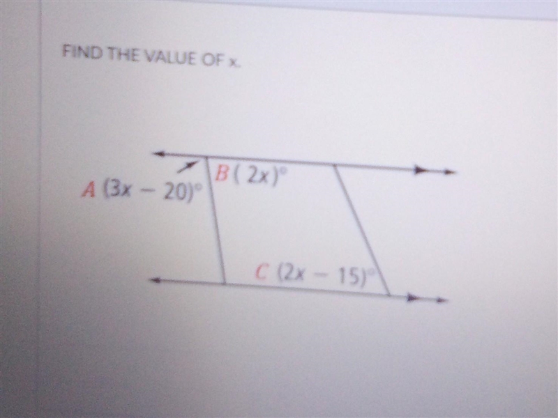 Find the value of X A and C ​-example-1