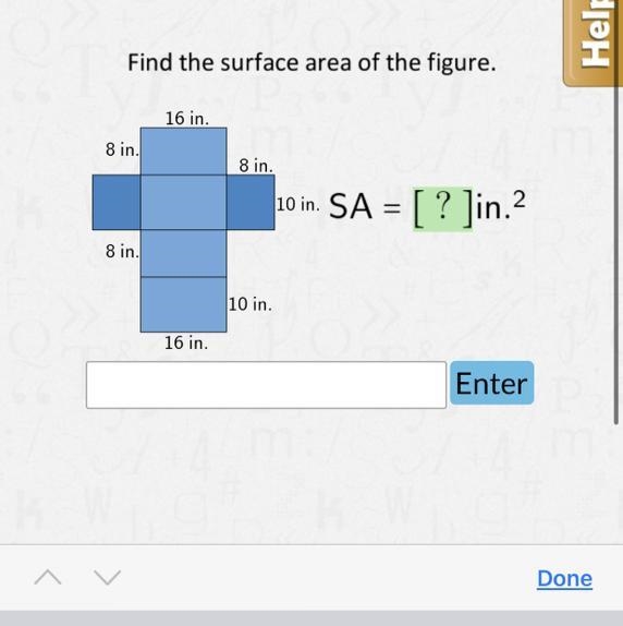 Find the surface area of this figure.-example-1