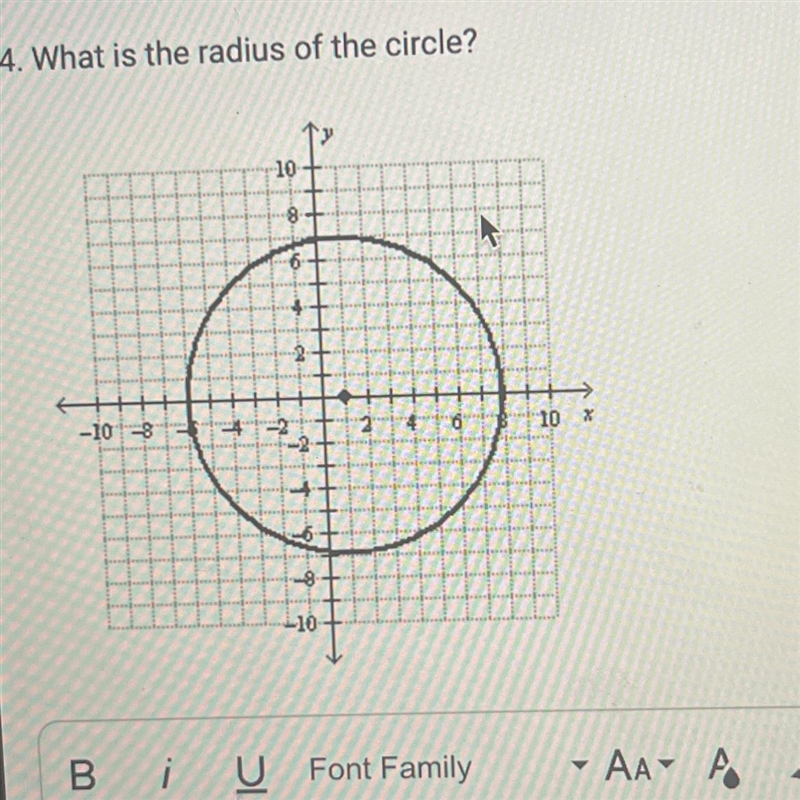 Can you help me find the circles radius?-example-1