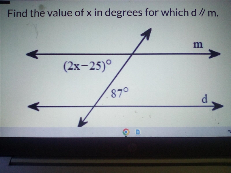 Find the value of x in degrees for which d//m-example-1