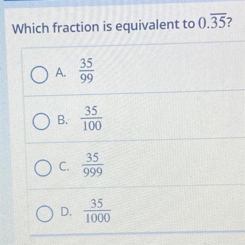 Which fraction is equivalent to 0.35?-example-1