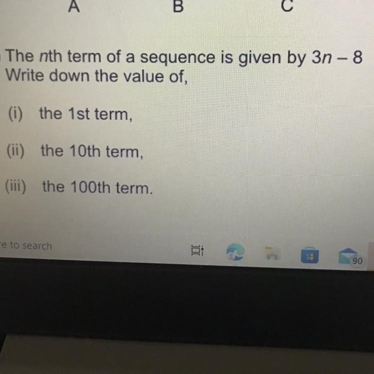 I’ve worked out that the 1st term is -5 but can’t work out the rest. I thought it-example-1