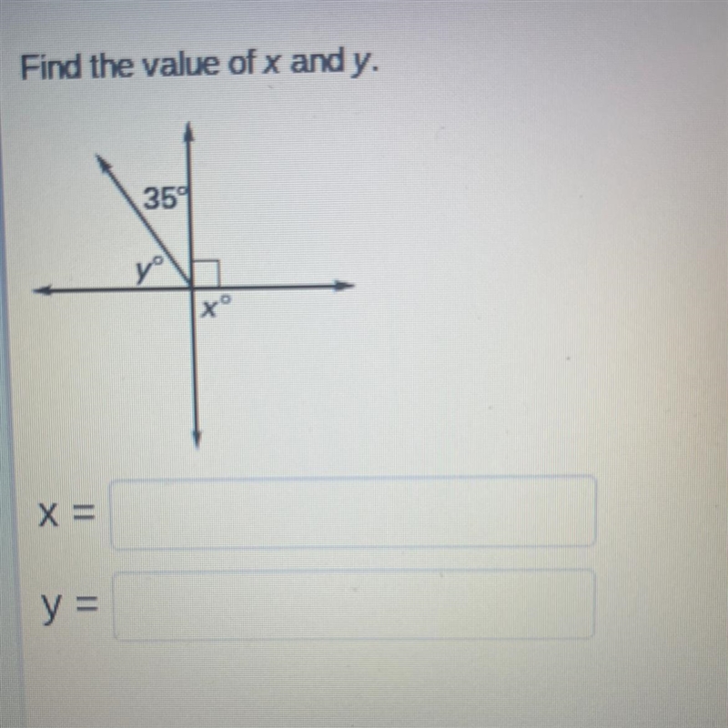 Find the value of x and y.-example-1