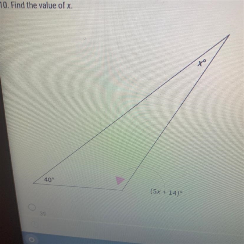 Find the value of x.-example-1