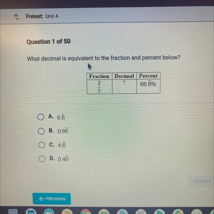 What decimal is equivalent to the fraction and percent below?-example-1