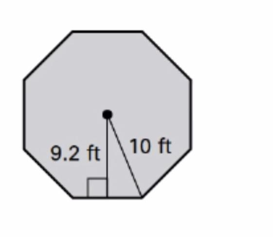 Find the area of the regular polygon-example-1