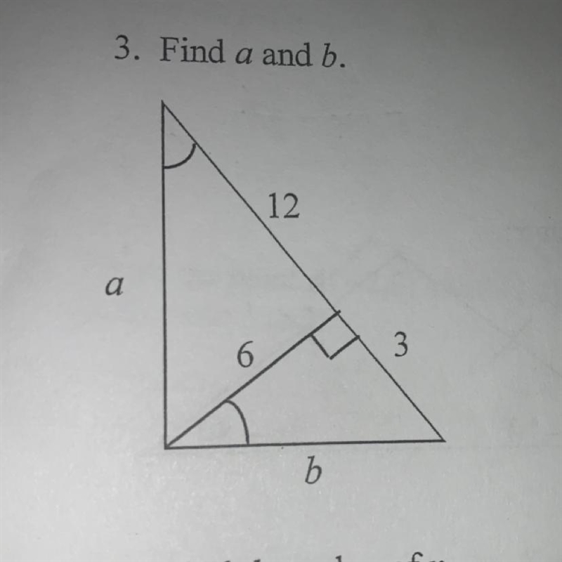 Find a and b. Please help this is due tomorrow and I forgot how to do this!!-example-1