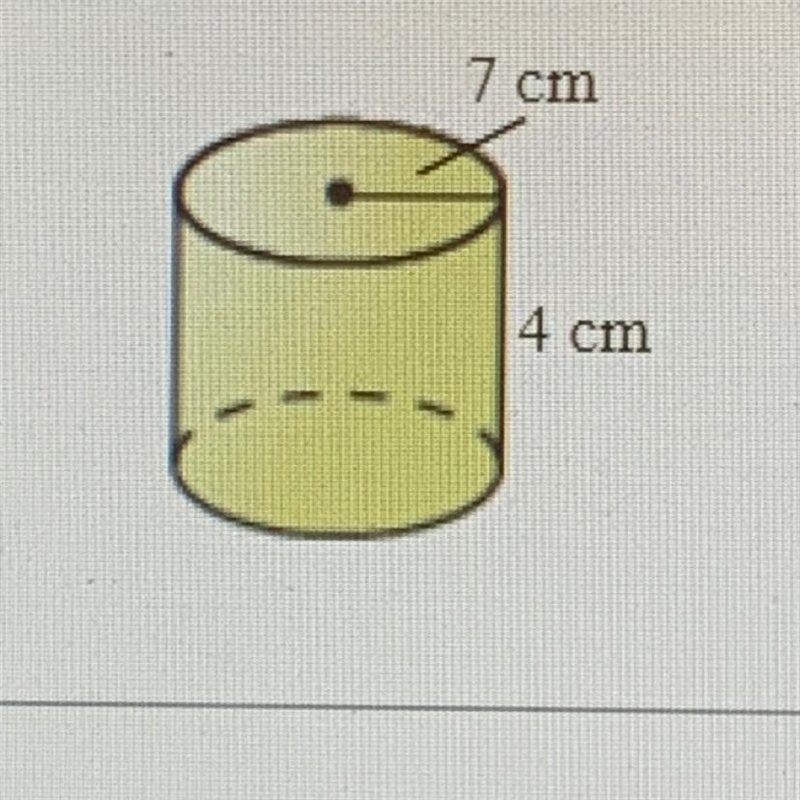 Find the surface area of the cylinder. Type an exact answer in terms of pi.-example-1