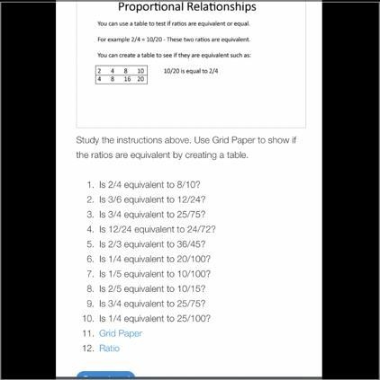 How to do proportional relationships in math 7th grade ?? Please explain ?!!-example-1