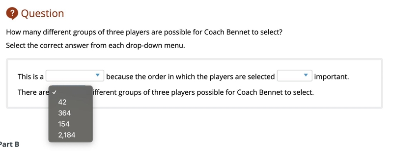 Coach Bennet's high school basketball team has 14 players, consisting of six juniors-example-1