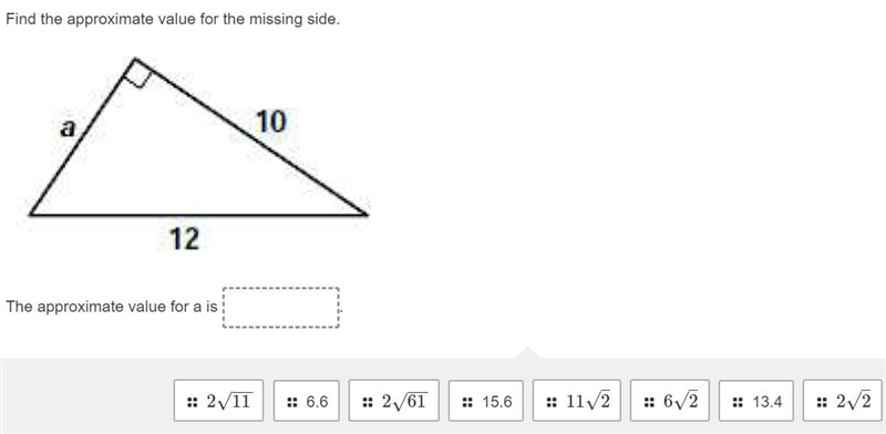 Solve for missing a.....-example-1