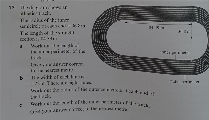 Please I need the asnwer with the explanation the radius of the inner p at each end-example-1