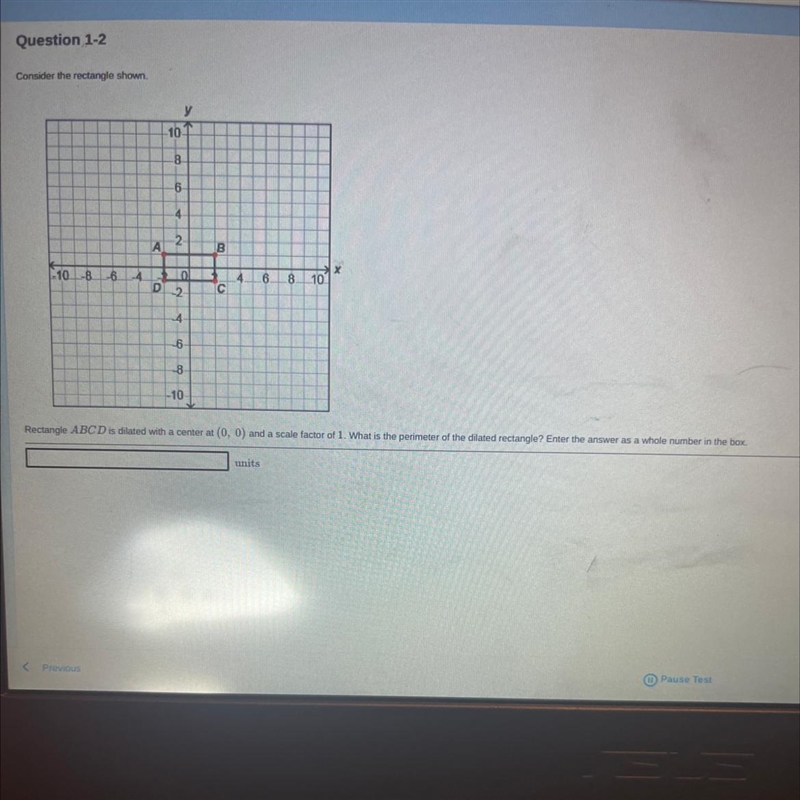 Rectangle ABCD is dilated with a center at (0, 0) and a scale factor of 1. What is-example-1