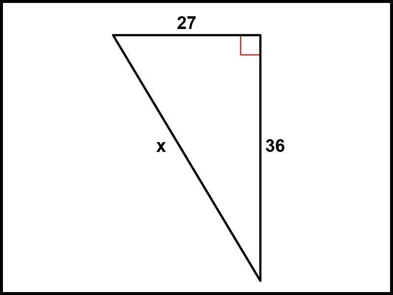 Can you please help me please? Find the missing side of the triangle.-example-1