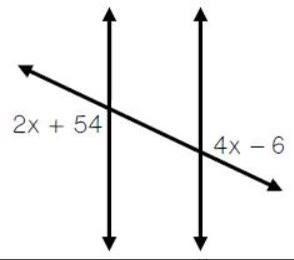 Find x, then find the measurement of both angles.-example-1