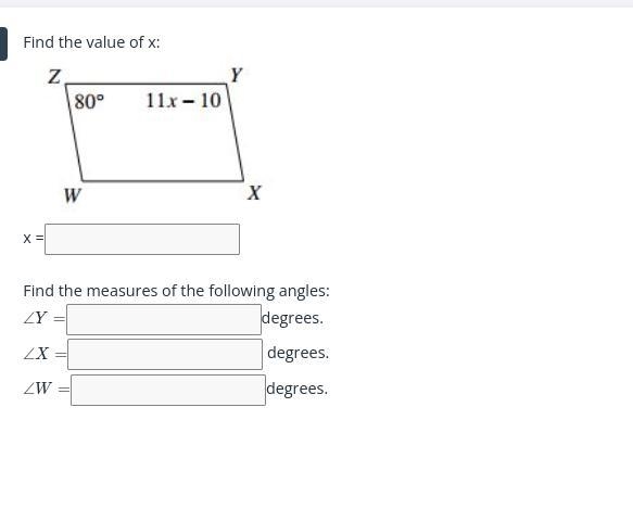 Find the value of x Find the measures of the following angles-example-1