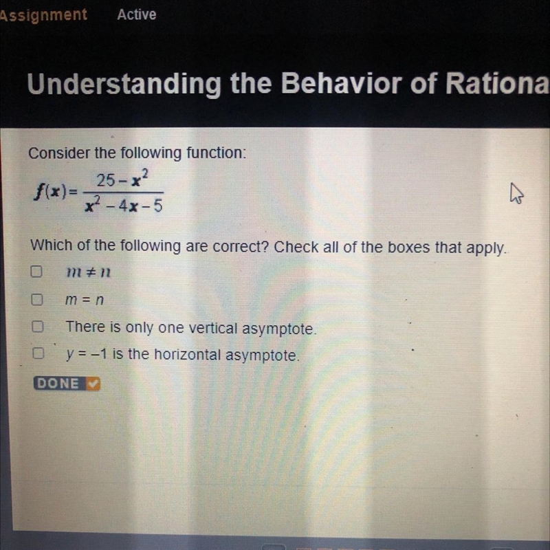 Consider the following function: f(x)=25-x2/x2-4x-5-example-1