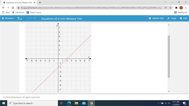 Select the correct answer from each drop-down menu. In this graph, the y-intercept-example-1