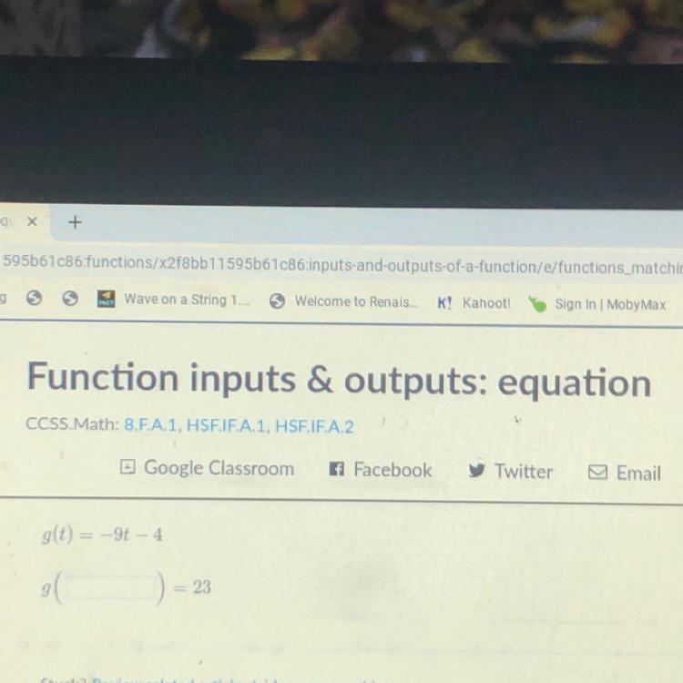 G(t) = -9 -4 - 9 ( = 23-example-1