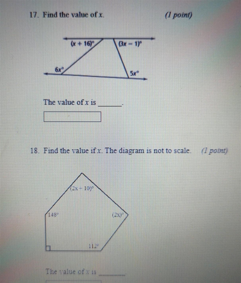 Please Help!! 25 points!!! Find the value of X​-example-1