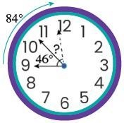 HELP ASAP The minute hand of this clock is shown in two positions. The minute hand-example-1