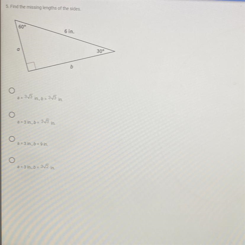 Find the missing lengths of the sides-example-1