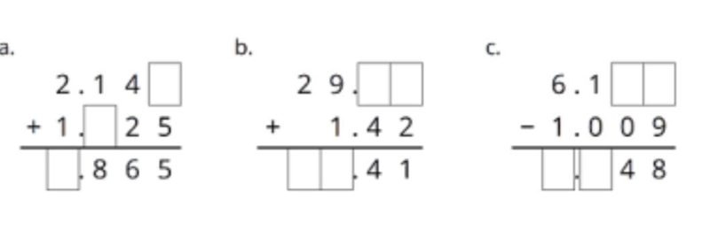 Complete the calculations so that each shows the correct sum of difference (GIVING-example-1