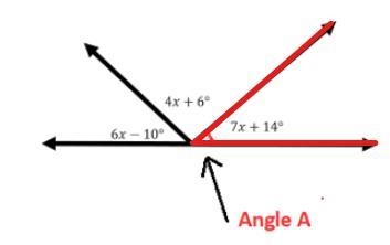 PLease help meh im begging you Determine the measurement of ∠A, the angle marked in-example-1