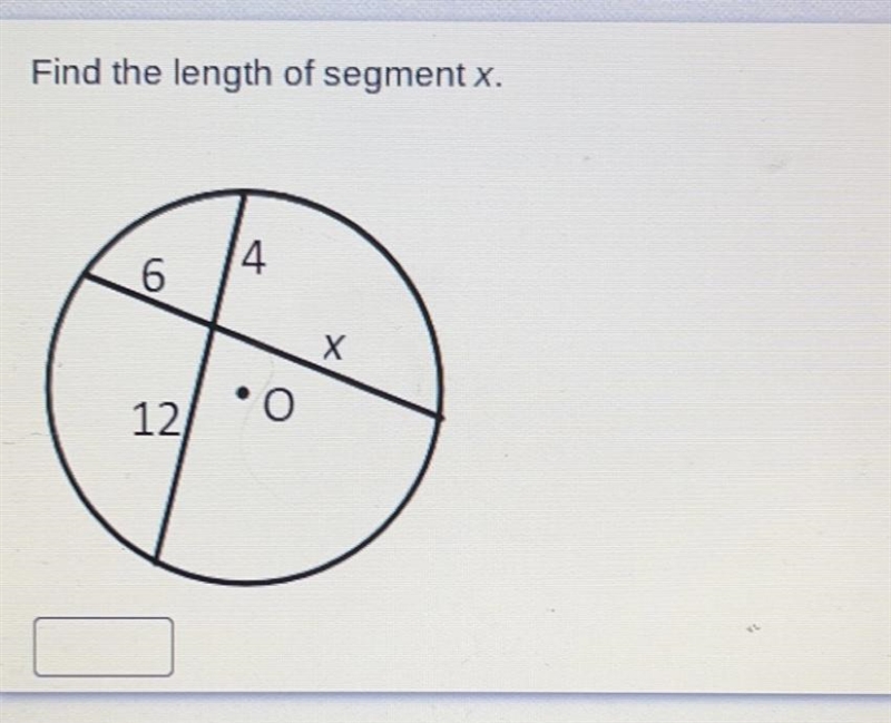 Find the length of segment x.-example-1