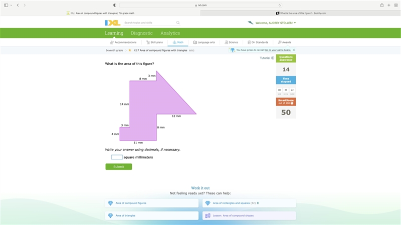 What is the area of this figure?-example-1