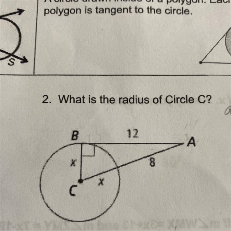 2. What is the radius of Circle C?-example-1