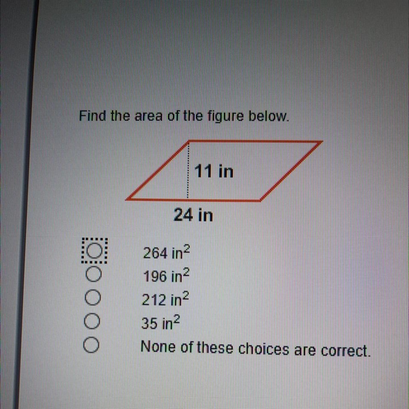 Find the area of the figure below-example-1