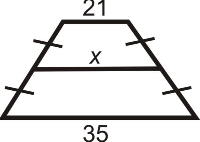 Please help!! Find the value of x-example-1