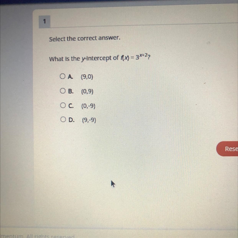 What is the y-intercept of f(x)=3-example-1