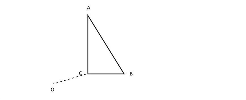 On plain paper, copy and complete the enlargement of triangle ABC with a scale factor-example-1