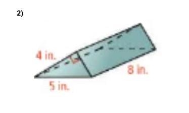 Find the surface area and lateral area of the following three prisms. Be sure to show-example-2