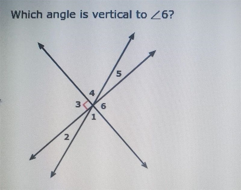 Which angle is vertical to 6​-example-1