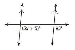 What is the value of x? Show your work in arriving at your answer.-example-1