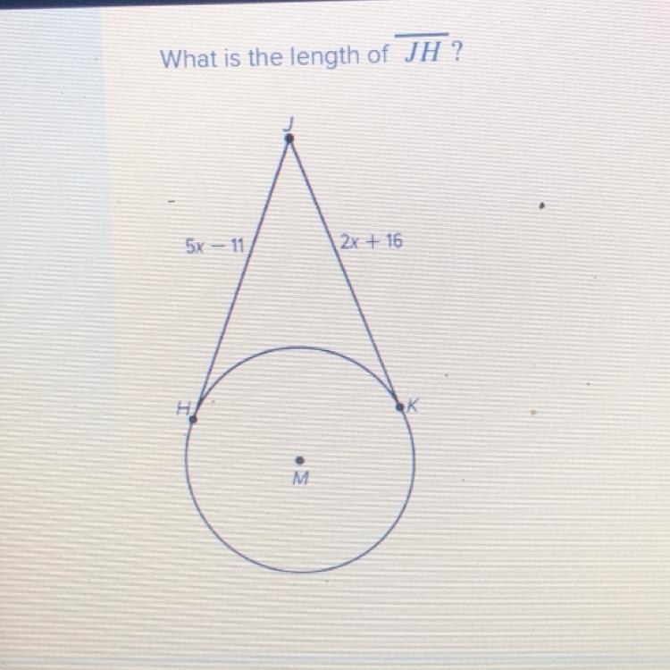 What is the length of JH ?-example-1