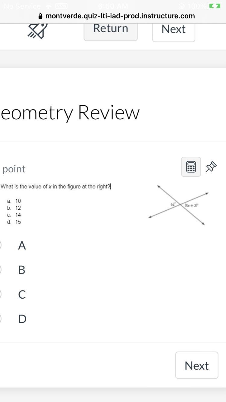 What is the value of x in the figure at the right?-example-1