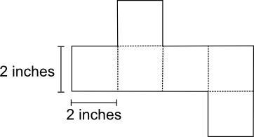 Jasmine unfolded a cardboard box. The figure of the unfolded box is shown below: Which-example-1