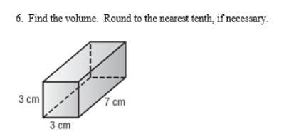 PLEASE HELP!!!! Find the volume. Round to the nearest tenth, if necessary.-example-1