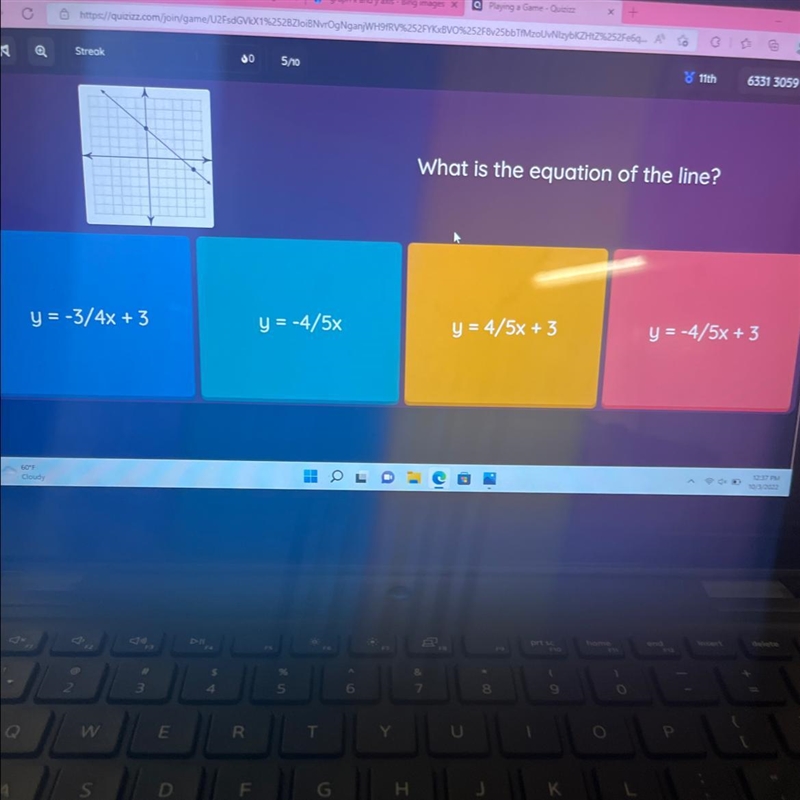 What is the equation of the line?-example-1