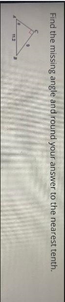 Find the missing angle and round your answer to the nearest tenth.11.2B-example-1
