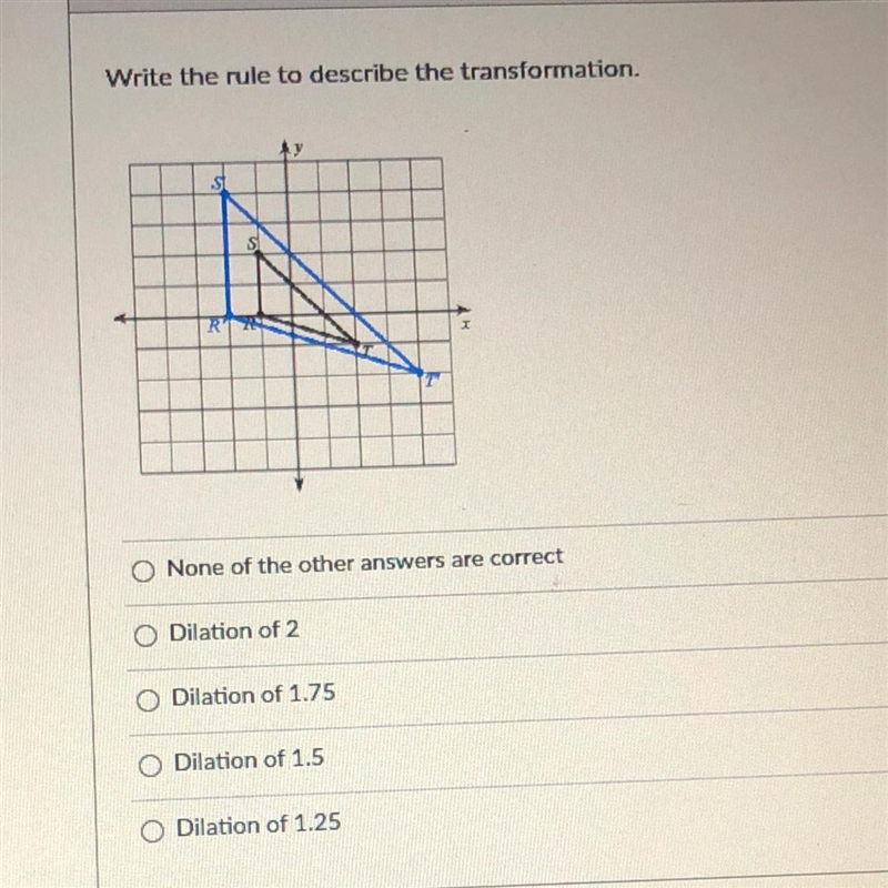 Write the rule to describe the transformation.-example-1