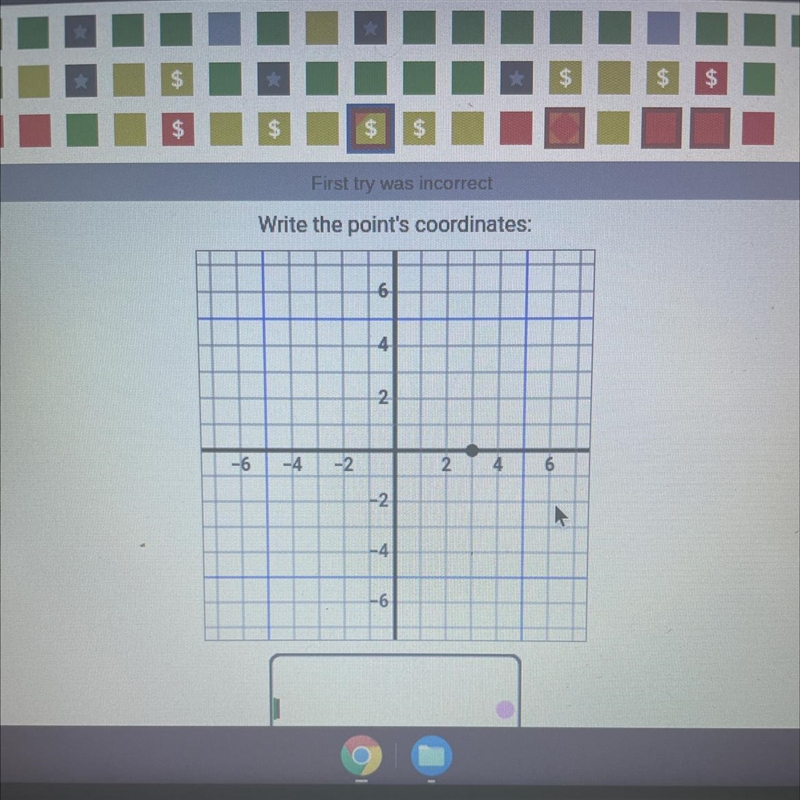 Write the point's coordinates?-example-1